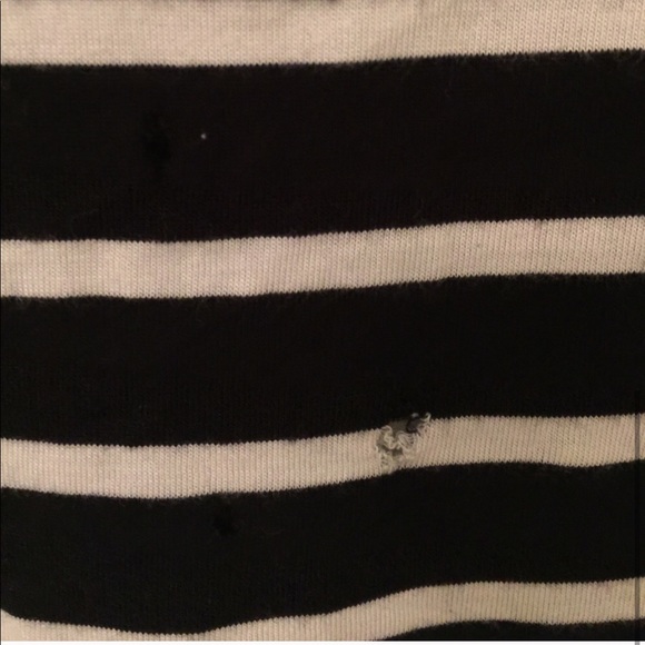 Aritzia Valmere Black & White Striped T-Shirt - Picture 4 of 4
